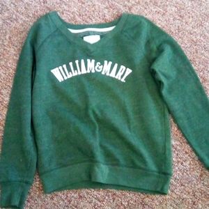 William and Mary Sweatshirt Medium Green  Logo Virginia College Casual